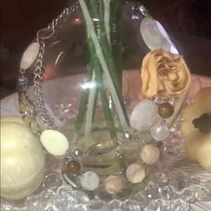 💎NY&Co. Peach Flower necklace 19-221/2 in.